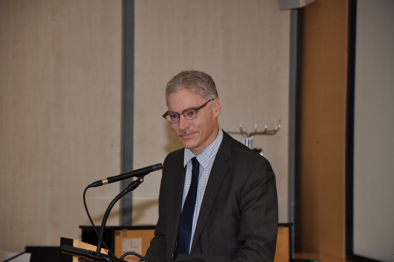 Univ.-Prof. Dr. med. Bernhard Schick während seiner Ansprache