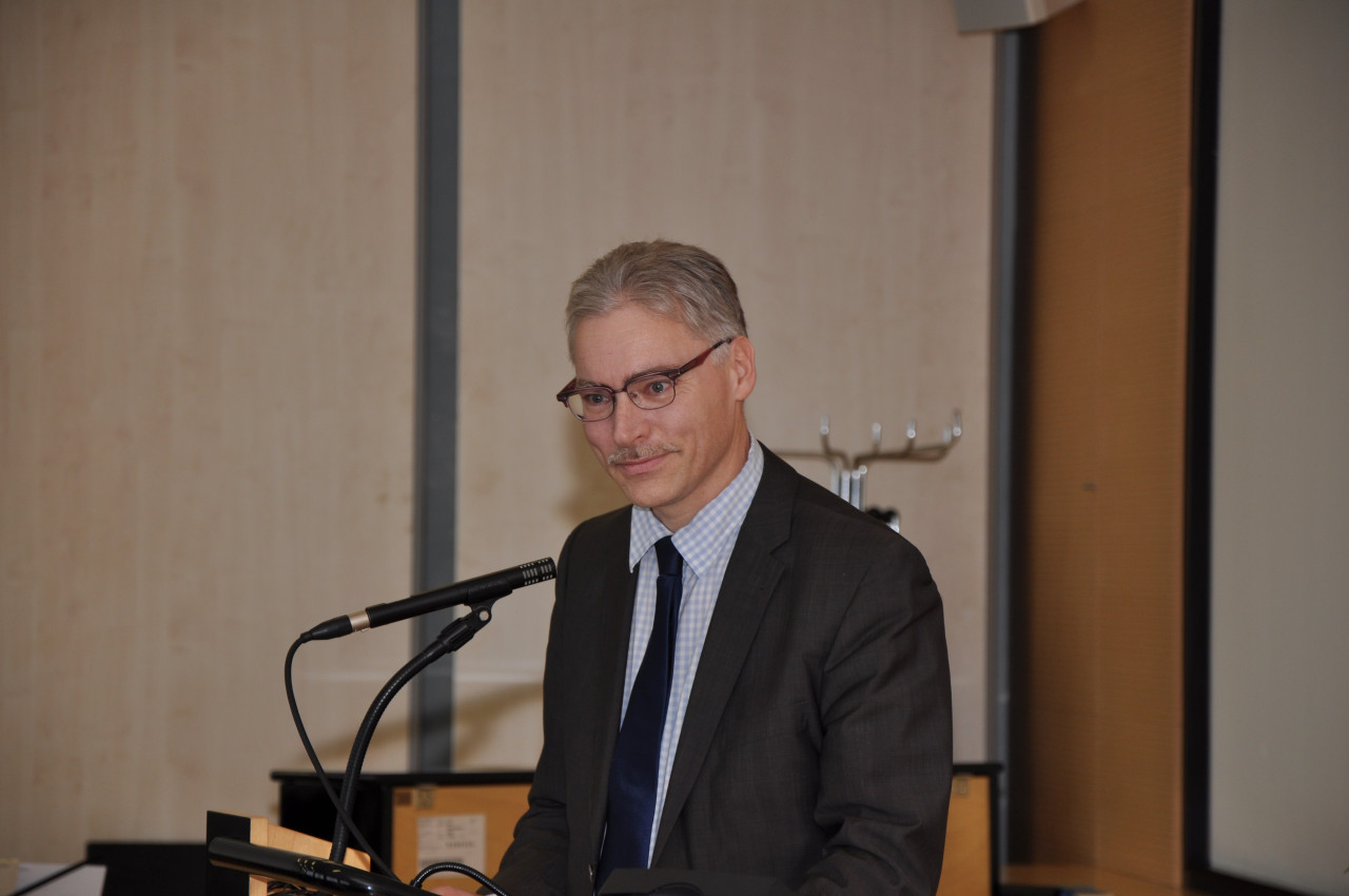 Univ.-Prof. Dr. med. Bernhard Schick während seiner Ansprache